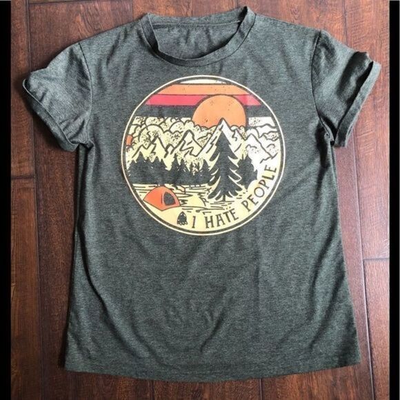 Unbranded I Hate People T-Shirt - Picture 1 of 4